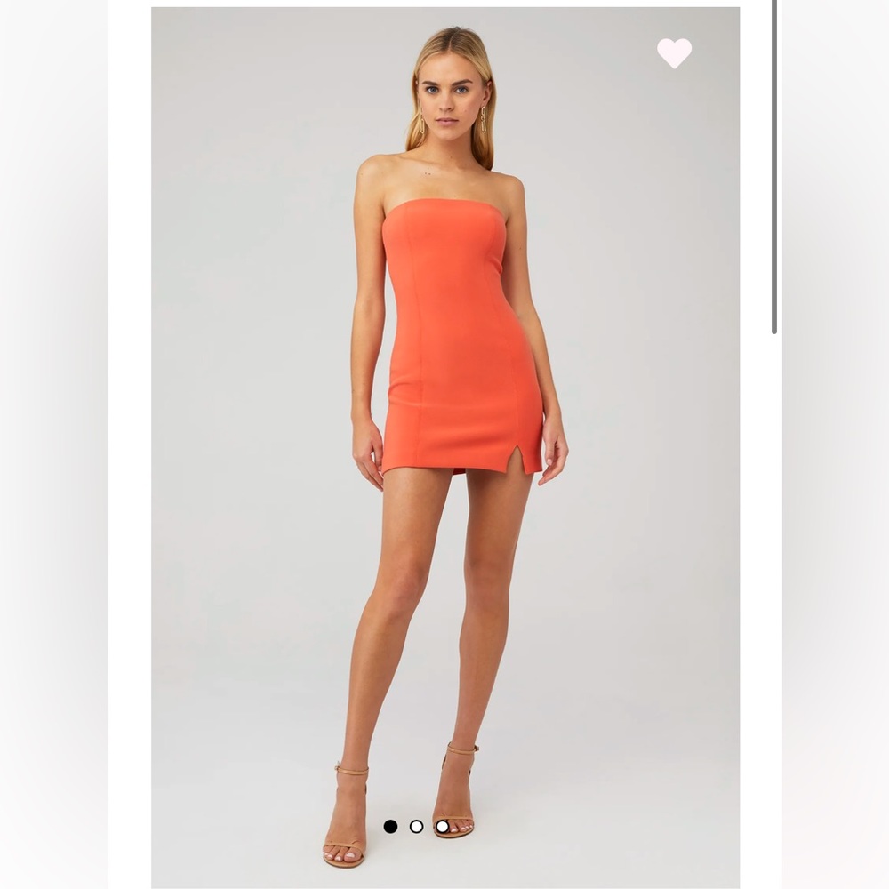 Bec & Bridge Cecily Mini Dress, size 2, blood orange